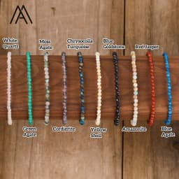 Natural Crystal Bracelets Faceted Gemstone 3mm Tiny Beads Stretch Bracelet Bohemian-Style Multi-Color Bracelets Classic Jewelry