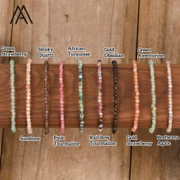 Natural Crystal Bracelets Faceted Gemstone 3mm Tiny Beads Stretch Bracelet Bohemian-Style Multi-Color Bracelets Classic Jewelry