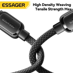 Essager 7A Magnetic Fast Charger Cable USB A To Type C Magic Rope USBC Magnetic Cable Self Winding Cable For Vivo Oneplus OPPO