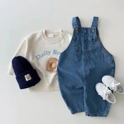 Children Clothing Set Autumn&Spring HY22421 New Kid Romper Denim Jumpsuit Sleeveless Bodysuits for Toddler Boys&Girls