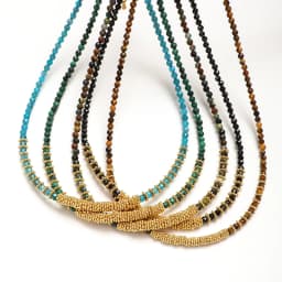 ZMZY Small Stone Beaded Necklace 2-3mm Faceted Natural Quartz Female Fashion Party Choker for Women Girl Jewelry Gift