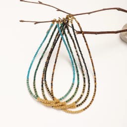 ZMZY Small Stone Beaded Necklace 2-3mm Faceted Natural Quartz Female Fashion Party Choker for Women Girl Jewelry Gift