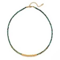 ZMZY Small Stone Beaded Necklace 2-3mm Faceted Natural Quartz Female Fashion Party Choker for Women Girl Jewelry Gift