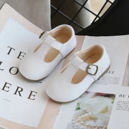 Spring Autumn Kids Shoes T Strap Leather Shoes For Girls Boys Non-slip Toddlers Mary Janes Baby Children Buckle Strap Flats