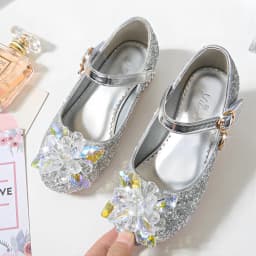 Flower Children's Shoes Beach Princess Girl Shoes For Kids Glitter Wedding Party Shoes Infantil Chaussure Enfant