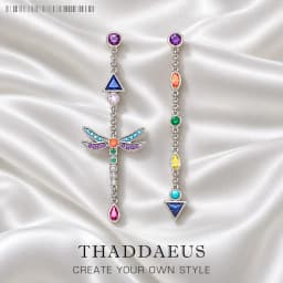 Earrings Play Of Colours Dragonfly,Europe Lightness Fine Jewelry For Women Summer Brand New Sterling Silver 925 Gift