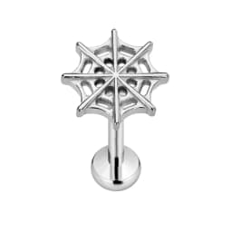 ASTM F136 G23 Titanium Flower Petals Star Heart Butterfly Threadless Piercing Pin Push in Labret Daith Conch Earring 16G 18G 20G
