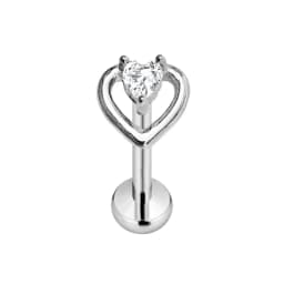 ASTM F136 G23 Titanium Flower Petals Star Heart Butterfly Threadless Piercing Pin Push in Labret Daith Conch Earring 16G 18G 20G