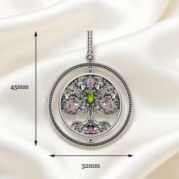 Pendant Rotating Tree of Life-symbol Brand Fine Jewelry Europe 925 Sterling Silver Personal Lucky Gift For Women