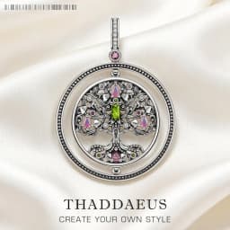Pendant Rotating Tree of Life-symbol Brand Fine Jewelry Europe 925 Sterling Silver Personal Lucky Gift For Women