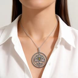 Pendant Rotating Tree of Life-symbol Brand Fine Jewelry Europe 925 Sterling Silver Personal Lucky Gift For Women