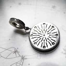 Moonphase Pendant 925 Sterling Silver Dangle Charm Women Men Vintage Fine Jewelry