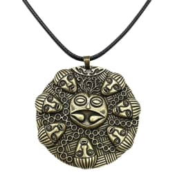 Buddha Ogma Medallion Om Yoga Buddhism Large Pendant Vintage Necklace Bijoux Homme Amulet Talisman Accessoires Dropship Supplier
