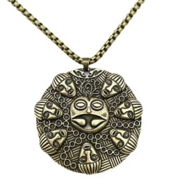 Buddha Ogma Medallion Om Yoga Buddhism Large Pendant Vintage Necklace Bijoux Homme Amulet Talisman Accessoires Dropship Supplier