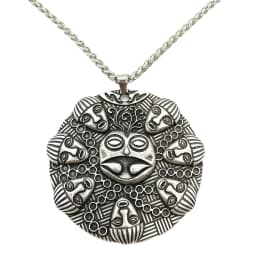 Buddha Ogma Medallion Om Yoga Buddhism Large Pendant Vintage Necklace Bijoux Homme Amulet Talisman Accessoires Dropship Supplier