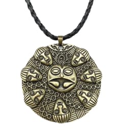 Buddha Ogma Medallion Om Yoga Buddhism Large Pendant Vintage Necklace Bijoux Homme Amulet Talisman Accessoires Dropship Supplier