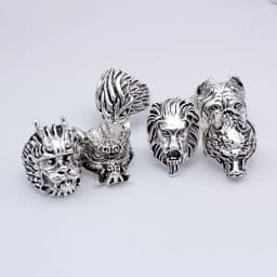 20pcs/lot Vintage Punk Animal Mix Style Metal Jewelry Rings For Men Women Size 8 to 11