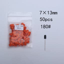 50pc/Set Nail Sanding Caps With Rubber Pedicure Polishing Sand Block Electric Pedicure Burr Foot Cuticle Tool Drill Accessories