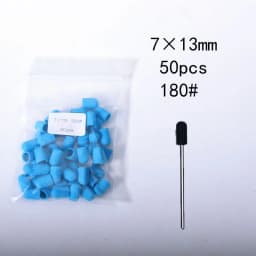 50pc/Set Nail Sanding Caps With Rubber Pedicure Polishing Sand Block Electric Pedicure Burr Foot Cuticle Tool Drill Accessories