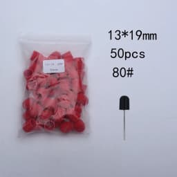 50pc/Set Nail Sanding Caps With Rubber Pedicure Polishing Sand Block Electric Pedicure Burr Foot Cuticle Tool Drill Accessories