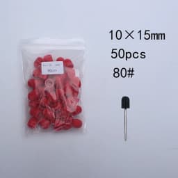 50pc/Set Nail Sanding Caps With Rubber Pedicure Polishing Sand Block Electric Pedicure Burr Foot Cuticle Tool Drill Accessories