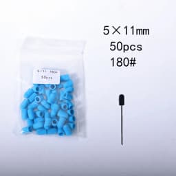 50pc/Set Nail Sanding Caps With Rubber Pedicure Polishing Sand Block Electric Pedicure Burr Foot Cuticle Tool Drill Accessories