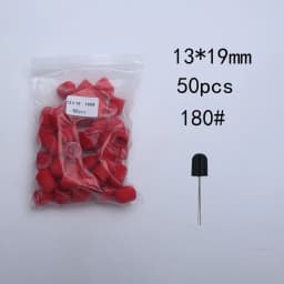 50pc/Set Nail Sanding Caps With Rubber Pedicure Polishing Sand Block Electric Pedicure Burr Foot Cuticle Tool Drill Accessories