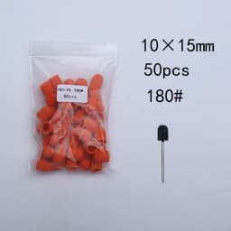 50pc/Set Nail Sanding Caps With Rubber Pedicure Polishing Sand Block Electric Pedicure Burr Foot Cuticle Tool Drill Accessories