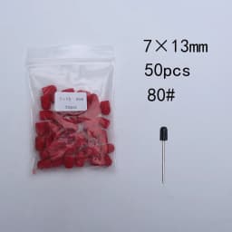 50pc/Set Nail Sanding Caps With Rubber Pedicure Polishing Sand Block Electric Pedicure Burr Foot Cuticle Tool Drill Accessories