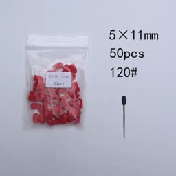 50pc/Set Nail Sanding Caps With Rubber Pedicure Polishing Sand Block Electric Pedicure Burr Foot Cuticle Tool Drill Accessories