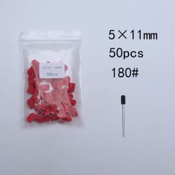 50pc/Set Nail Sanding Caps With Rubber Pedicure Polishing Sand Block Electric Pedicure Burr Foot Cuticle Tool Drill Accessories
