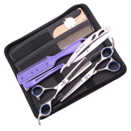 Hair Scissors Professional 5.5" 6" JP 440C Barber Scissors Double Side Teeth 10%-15% Thinning Rate Hair Thinning Scissors Z2001