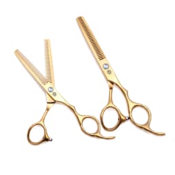 Hair Scissors Professional 5.5" 6" JP 440C Barber Scissors Double Side Teeth 10%-15% Thinning Rate Hair Thinning Scissors Z2001