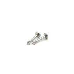 10 PCS/lot Surgical steel CZ Zirconia Labret Bar Stud Lip Earring Helix Cartilage Tragus Body Piercing Jewelry