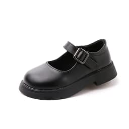 Girls Solid Color Leather Shoes for Wedding Party Kids Black Causal School Shoes Children Dress Shoes Princess Lolita Mary Janes