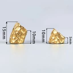 Casvort 2PCS Hot 00g Hammered Lobed Cuff Ear Gauges Plugs Ear Tunnels Stretcher Earring Clip on Cartilage Wedding Body Jewelry