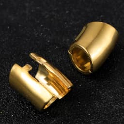 Casvort 2PCS Hot 00g Hammered Lobed Cuff Ear Gauges Plugs Ear Tunnels Stretcher Earring Clip on Cartilage Wedding Body Jewelry
