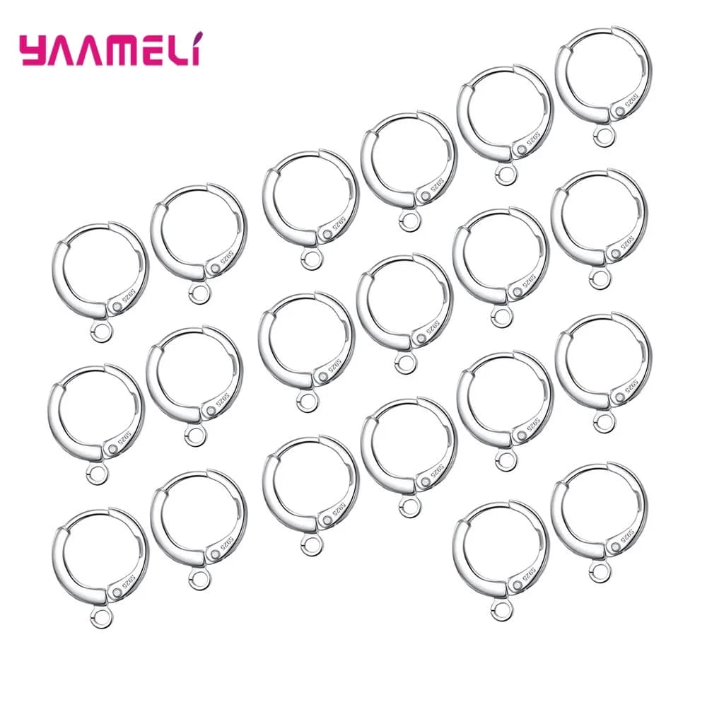 Promotion Sale Real 100% 925 Sterling Silver Earrings Lever Back Earwires Diy Supplies Handmade Making Jewelry Findings 20PCS