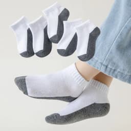 5 Pairs/Lot 2023 New Summer Children Socks Cotton Fashion Black White Gray For 1-12 Years Kids Teen Student Baby Girl Boy Socks