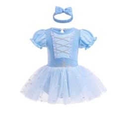 Baby Romper TUTU Dress With Headband Infant Baby Princess Girl Clothes Size 3-18M Cute Design Baby Dress Party Costumes