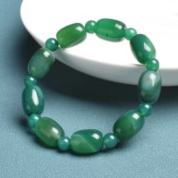Natural Stone Coffee Lace Agates Bracelet Cylinder Drum Barrel Shape Jades Beads Bracelets On Hand Brown Exquisite Bangles Gift