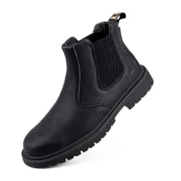 Water Proof Safety Work Shoes For Men Steel Head Leather Boots Male Footwear Indestructible Construction Work Shoes Brown