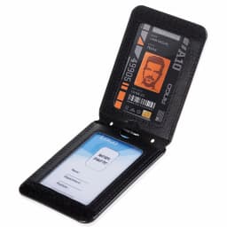 NEW High Quality Leather Badge Holder with Lanyard Chestcard ID Cards Cases School Office Work Card Name Tag Accessories