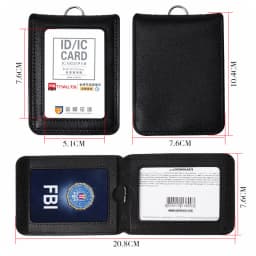 NEW High Quality Leather Badge Holder with Lanyard Chestcard ID Cards Cases School Office Work Card Name Tag Accessories