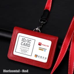 NEW High Quality Leather Badge Holder with Lanyard Chestcard ID Cards Cases School Office Work Card Name Tag Accessories
