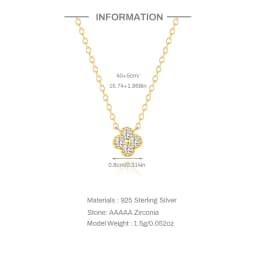 ROXI 100% 925 Sterling Silver Turquoise Crystal Petal Patter Pendant Necklaces For Women Delicate Wedding Jewelry Collar Mujer