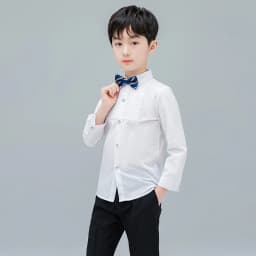 Baby Toddler Teenage Clothes School Uniform Boys Shirts White Long Sleeve Turn-down Collar Kids Shirt For Boys Children Tops