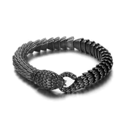 Vintage Snake Ouroboros Men Bracelets Stainless Steel Women Jewelry New in Top Quality Fashion Accessories Gifts Wholesale