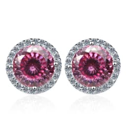 JoyceJelly 6.5mm 1ct Colorful Moissanite Earrings Unisex Male Female S925 Sterling Sliver Sparkling Fine Jewelry Men's Ear-studs