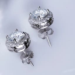 JoyceJelly 6.5mm 1ct Colorful Moissanite Earrings Unisex Male Female S925 Sterling Sliver Sparkling Fine Jewelry Men's Ear-studs